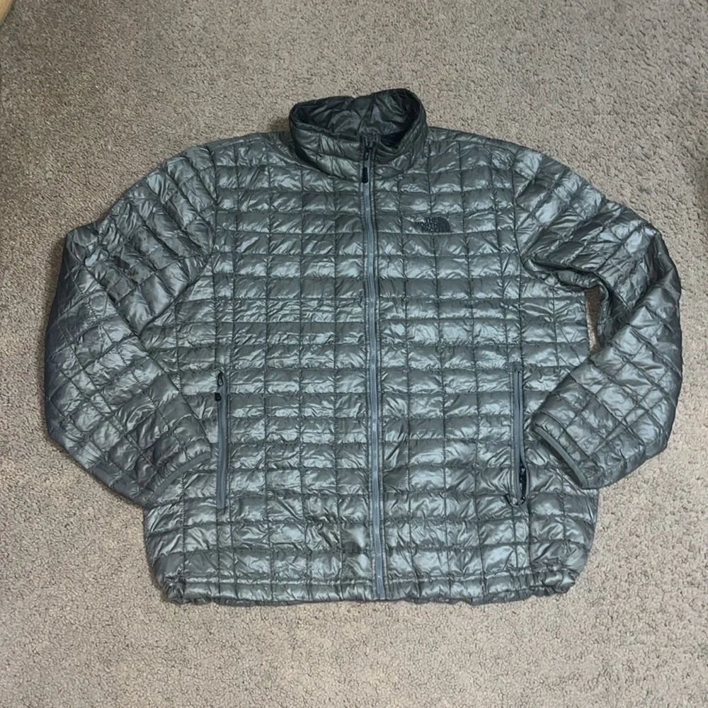 The North Face‎ Thermoball Full Zip Puffer Packable Jacket Gray XXL